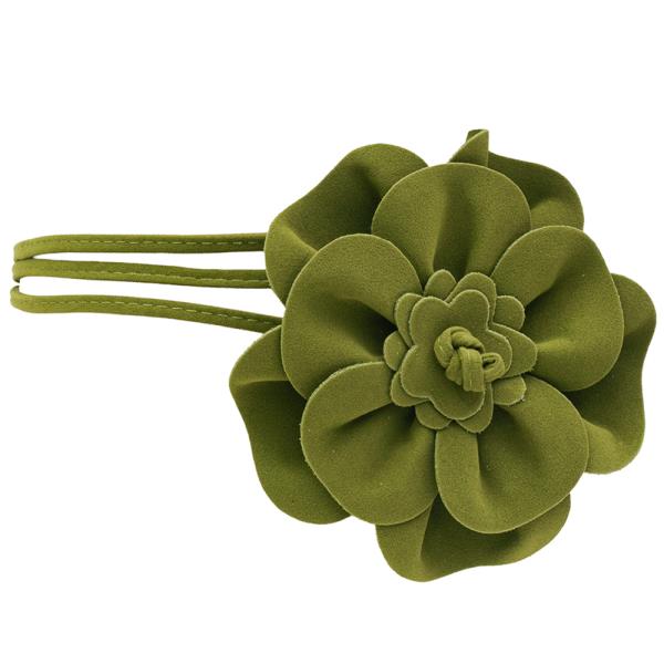 ROUNDED FLOWER WRAP BELT