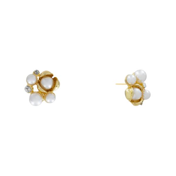 PEARL CLUSTER STUD EARRING