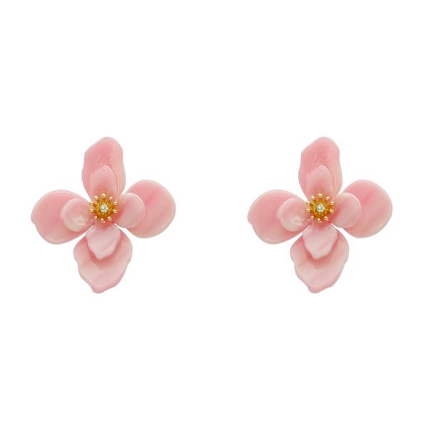 FLORAL PETAL STUD EARRING