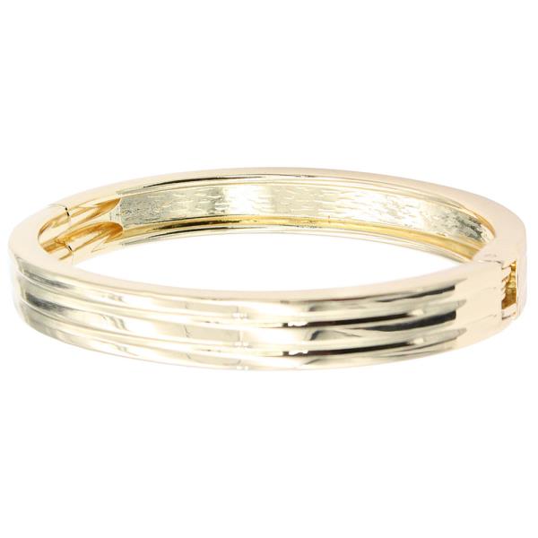 GOLD PLATED HINGED BANGLE BRACELETS