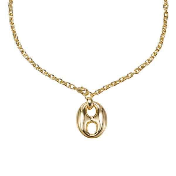 CHAIN WITH STAINLESS STEEL MARINER CHARM HANGING