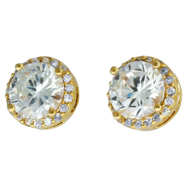 CLEAR CZ EARRING