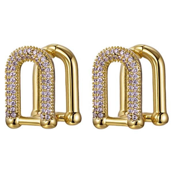 CZ HARDWEAR STUD EARRING