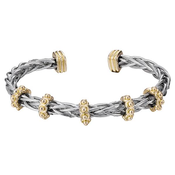 TWO TONE BANGLE BRACELET