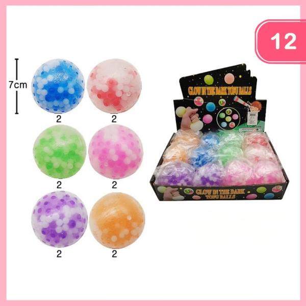 GLOW IN THE DARK TOFU BALLS (12 UNITS)