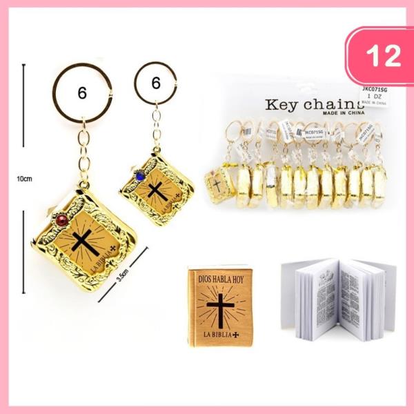 MINI BIBLE KEYCHAIN (12 UNITS)