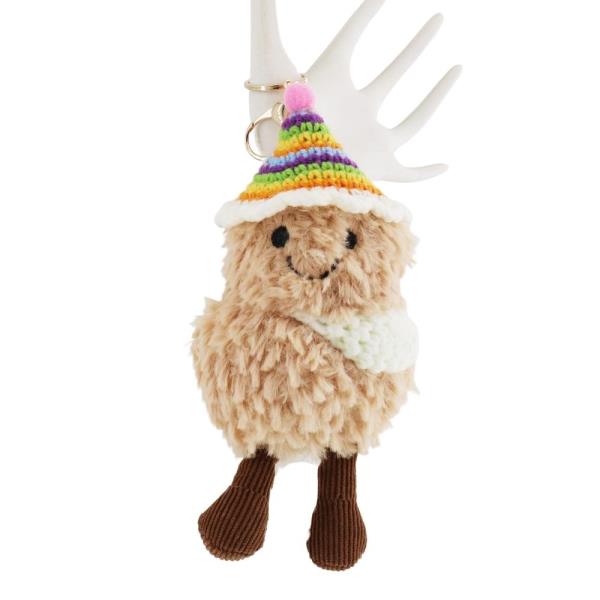 CROCHET GNOME PLUSH TOY BAG CHARM KEYCHAIN