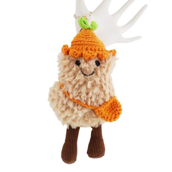 CROCHET GNOME PLUSH TOY BAG CHARM KEYCHAIN