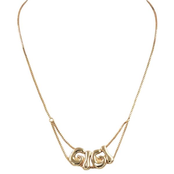 GIGI METAL LETTER NECKLACE