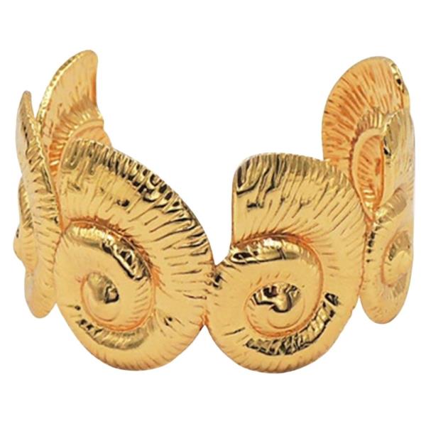 STAILESS STEEL METAL SPIRAL CUFF BRACELET