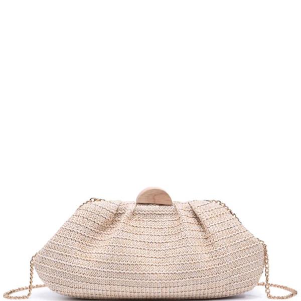 STRAW HANDWOVEN DOROTHEA CLUTCH BAG