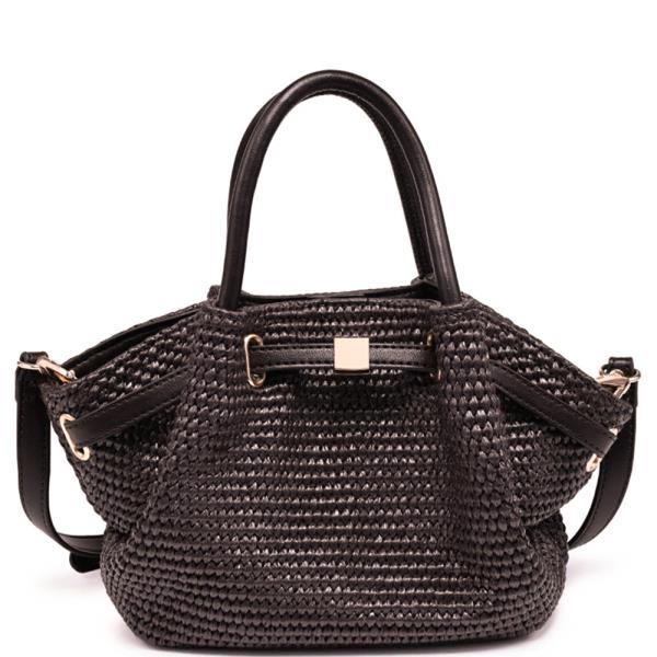 WOVEN STRAW SELENA CROSSBODY BAG