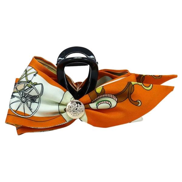 SILKY BOW HAIR CLAW JAW CLIP