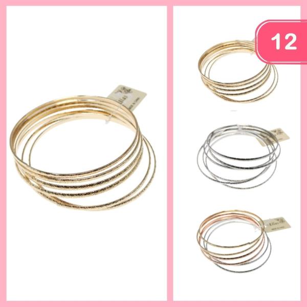 BANGLE BRACELETS (12 UNITS)