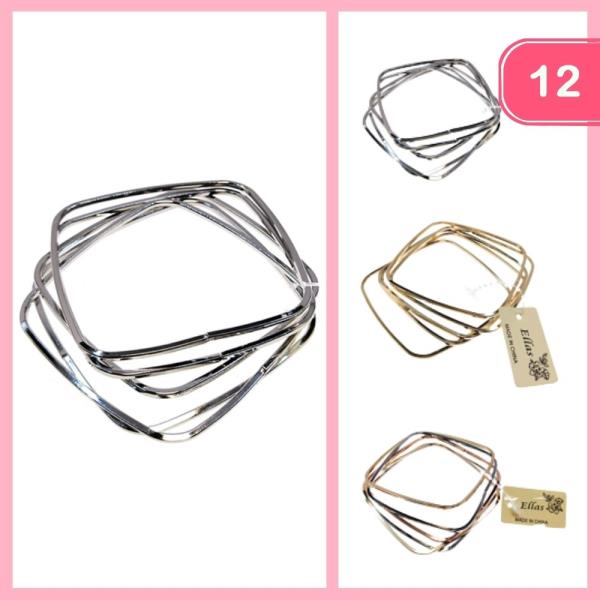 BANGLE BRACELETS (12 UNITS)