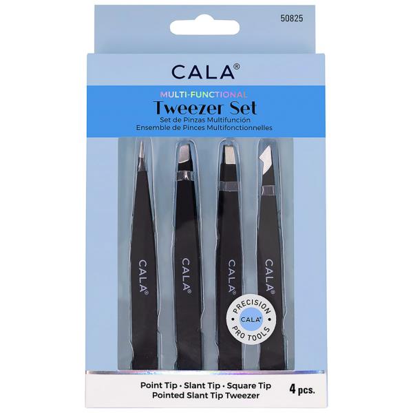 CALA MULTI FUNCTIONAL TWEEZERS SET BLACK