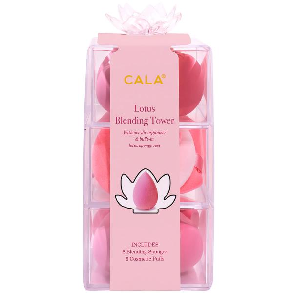 CALA LOTUS 14PC BLENDING SPONGE TOWER PINK