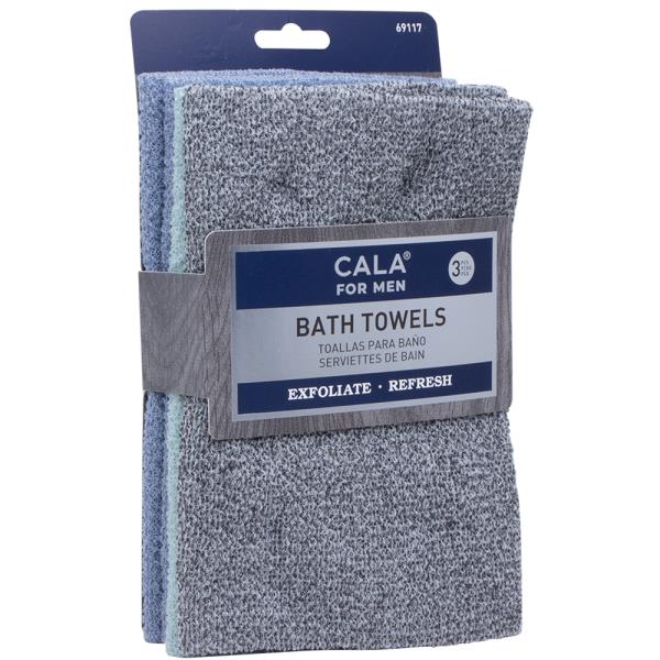 CALA FOR MEN 3PC BATH TOWELS