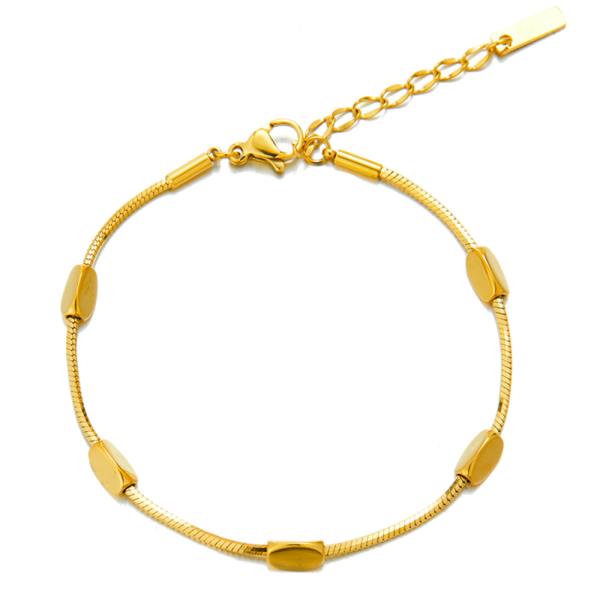 SECRET BOX STAINLESS STEEL NUGGET BRACELET