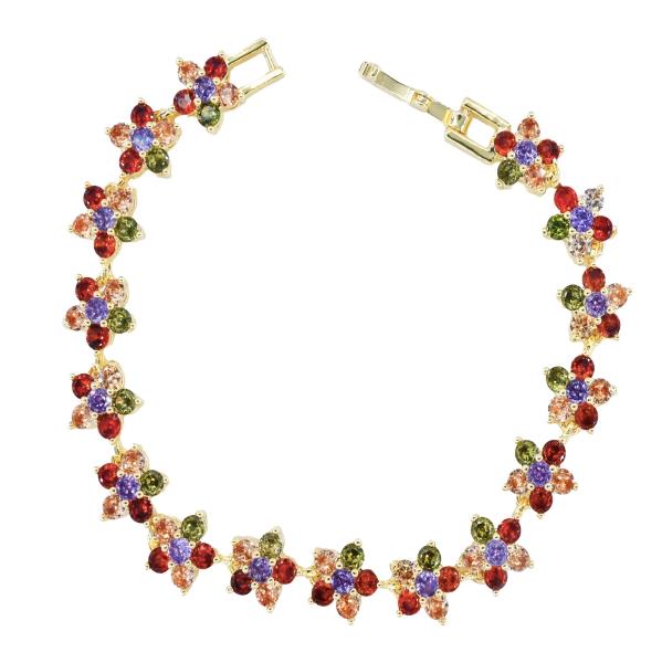 CZ FLOWER BRACELET