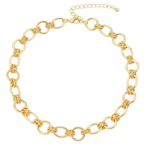 LINK CHAIN DOUBLE NECKLACE