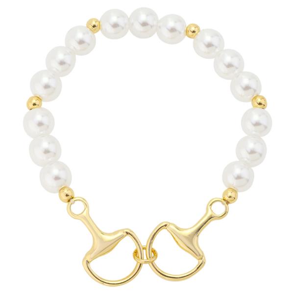 HORSEBIT STATION PEARL ADJUSTABLE BRACELET