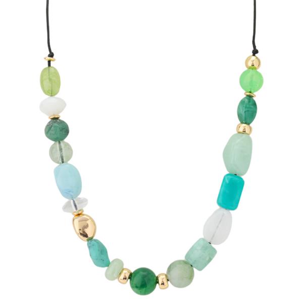 ACRYLIC BEADED PEARL NECKLACE