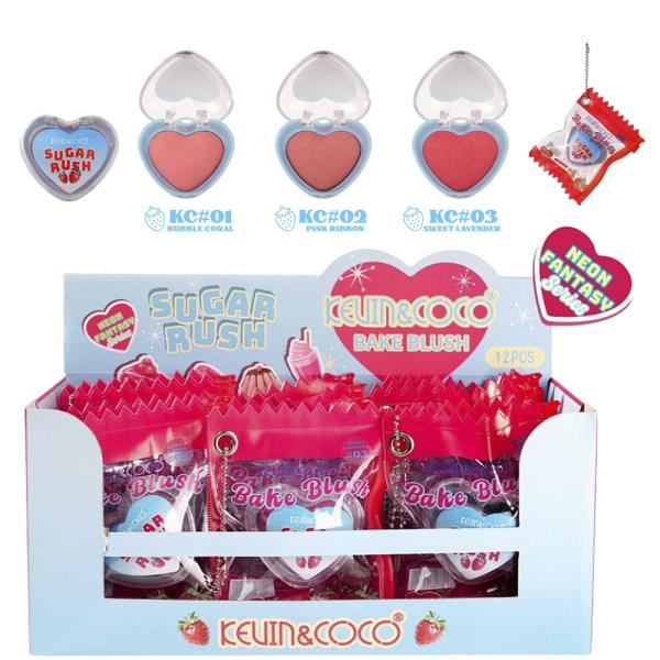 KEVIN AND COCO SUGAR RUSH BAKE BLUSH (12 UNITS)