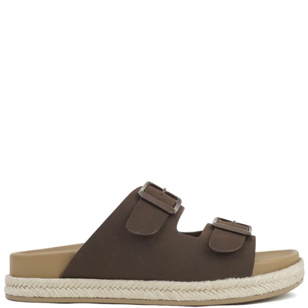 DOUBLE BUCKLE ESPADRILLE SLIDE SANDAL 18 PAIRS