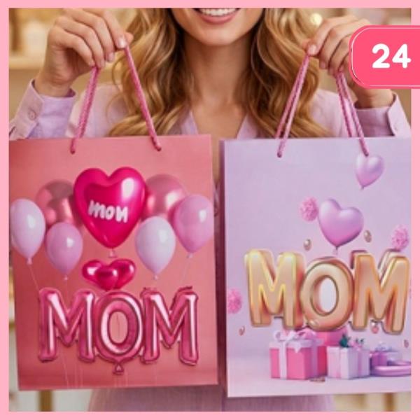 MOM HEART GIFT BAG (12 UNITS)