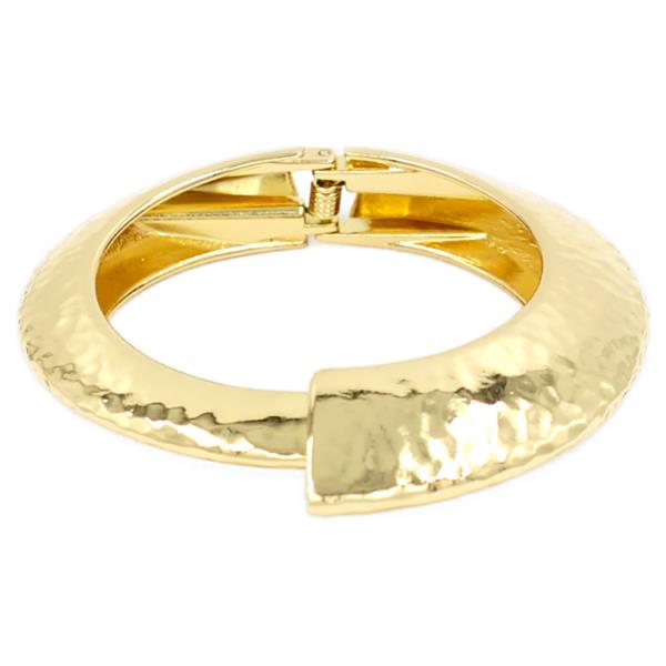 METAL RHINESTONE SNAKE SWIRL BANGLE BRACELET