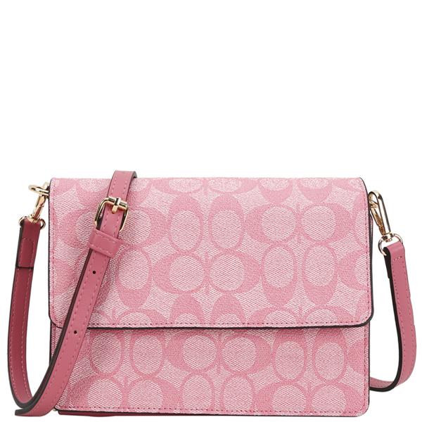 OVAL PATTERN PRINT CROSSBODY BAG