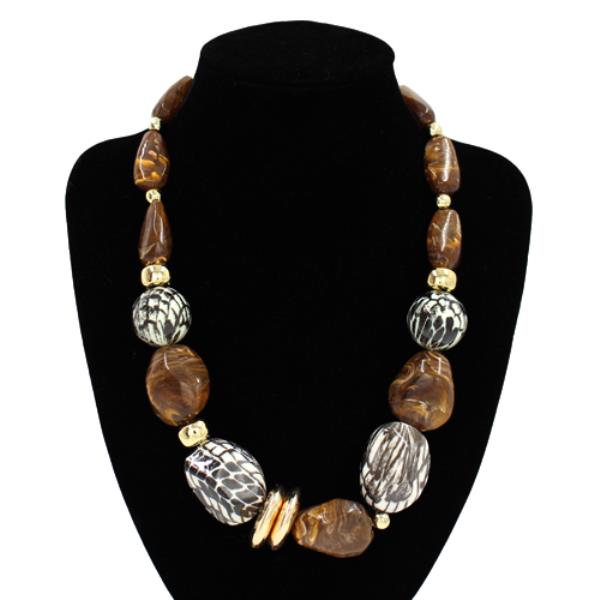 BEADED STATEMENT NECKLACE