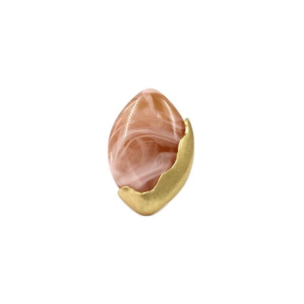 RESIN STONE STATEMENT OVAL RING