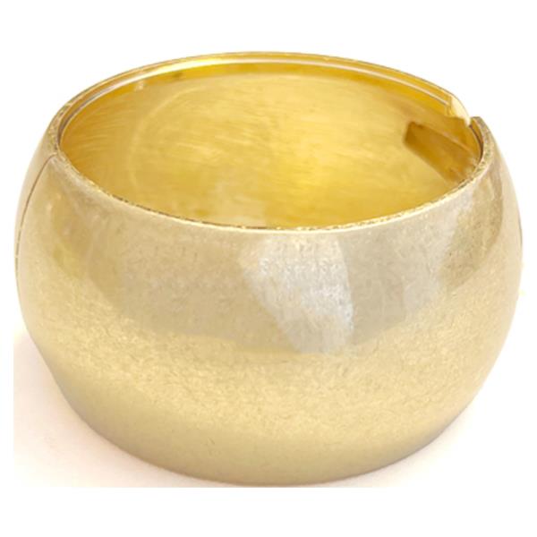 METAL WIDE HINGED BANGLE BRACELET