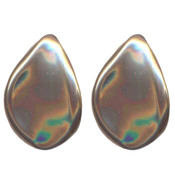 RESIN TEARDROP STUD EARRING