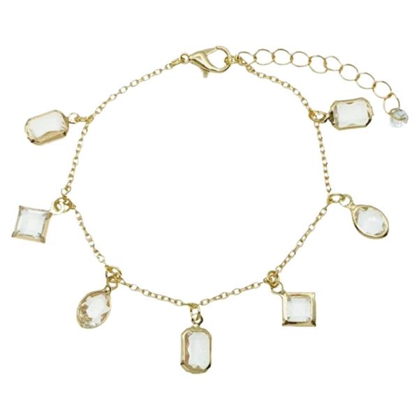 METAL MULTI CHARM CHAIN BRACELET