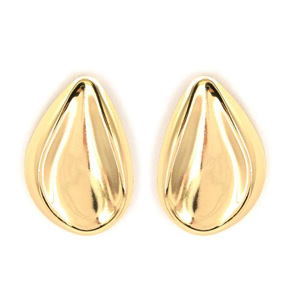 METAL TEARDROP STUD EARRING
