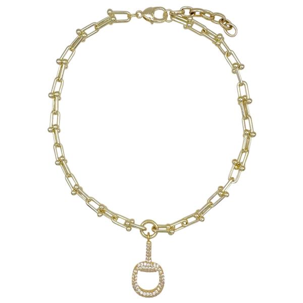 CZ HORSE BET NECKLACE