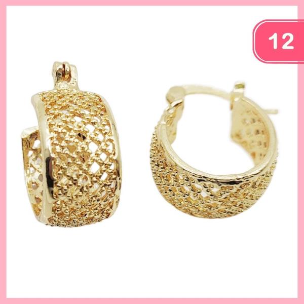 CHUNKY HOOP EARRING (12 UNITS)