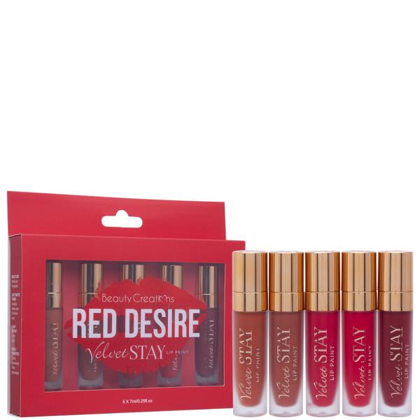 BEAUTY CREATIONS 5PC VELVET STAY LIP PAINT SET