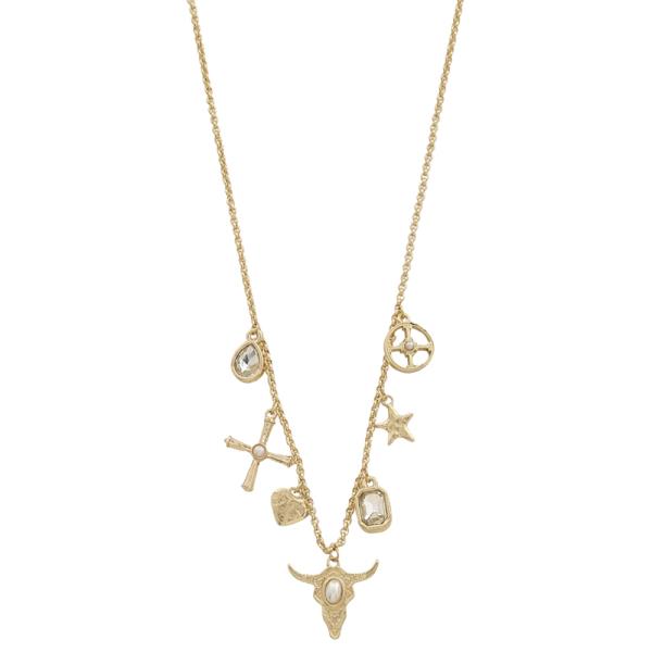 MIX CHARM CHAIN NECKLACE