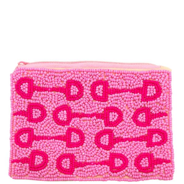 SEED BEAD HORSEBIT COIN PURSE