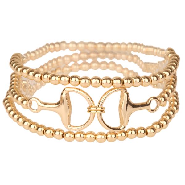 CCBBALL HORSEBIT MULTI STACKABLE ELASTIC BRACELET