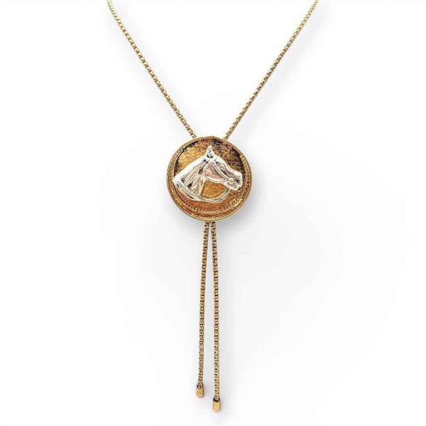 HORSE SLIDE BOLO NECKLACE