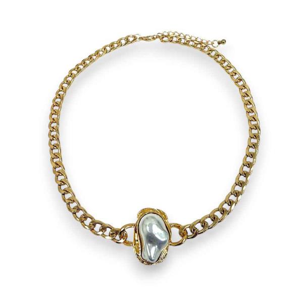 THICK GOLD-TONE CURB CHAIN