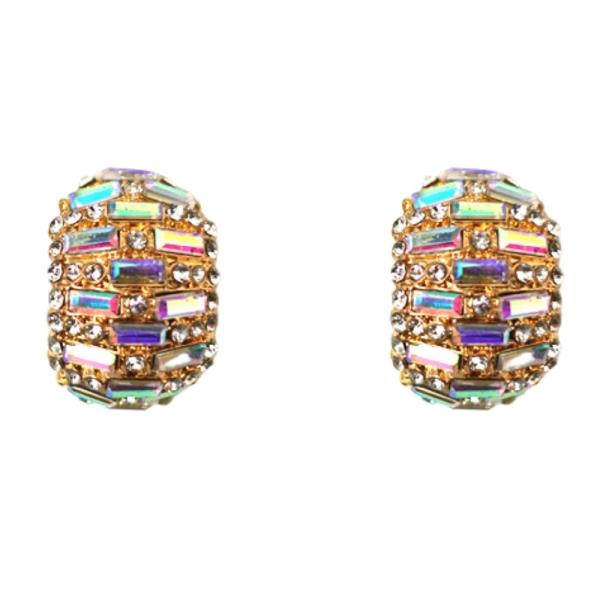RHINESTONE POST EARRING