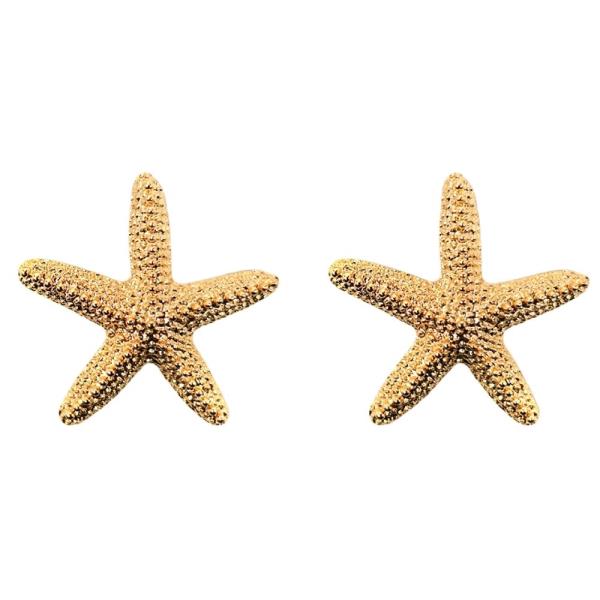 METAL STARFISH POST EARRING