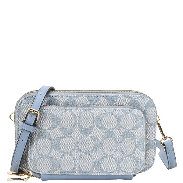OVAL PRINT CROSSBODY BAG