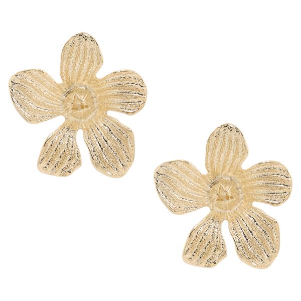 SODAJO FLOWER GOLD DIPPED EARRING